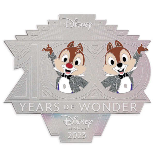 Chip 'n Dale Disney100 Pin – Disney Visa Cardmember Exclusive 2023 – Limited Release