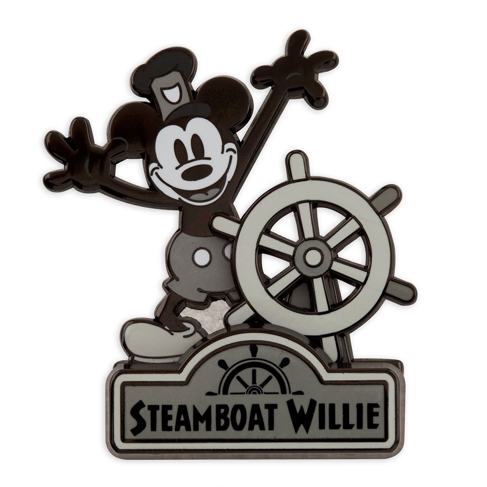 Mickey Mouse as Steamboat Willie Pin – Disney100 – Limited Release now available for purchase