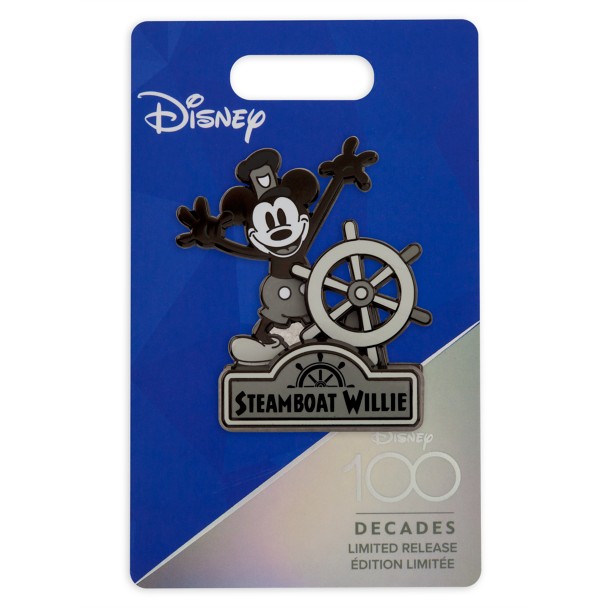 Mickey Mouse as Steamboat Willie Pin – Disney100 – Limited Release
