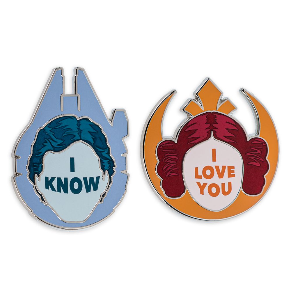 Princess Leia and Han Solo Couples Pin Set – Star Wars can now be purchased online