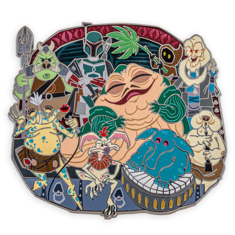 Jabba the Hutt, Boba Fett and Cast Pin – Star Wars