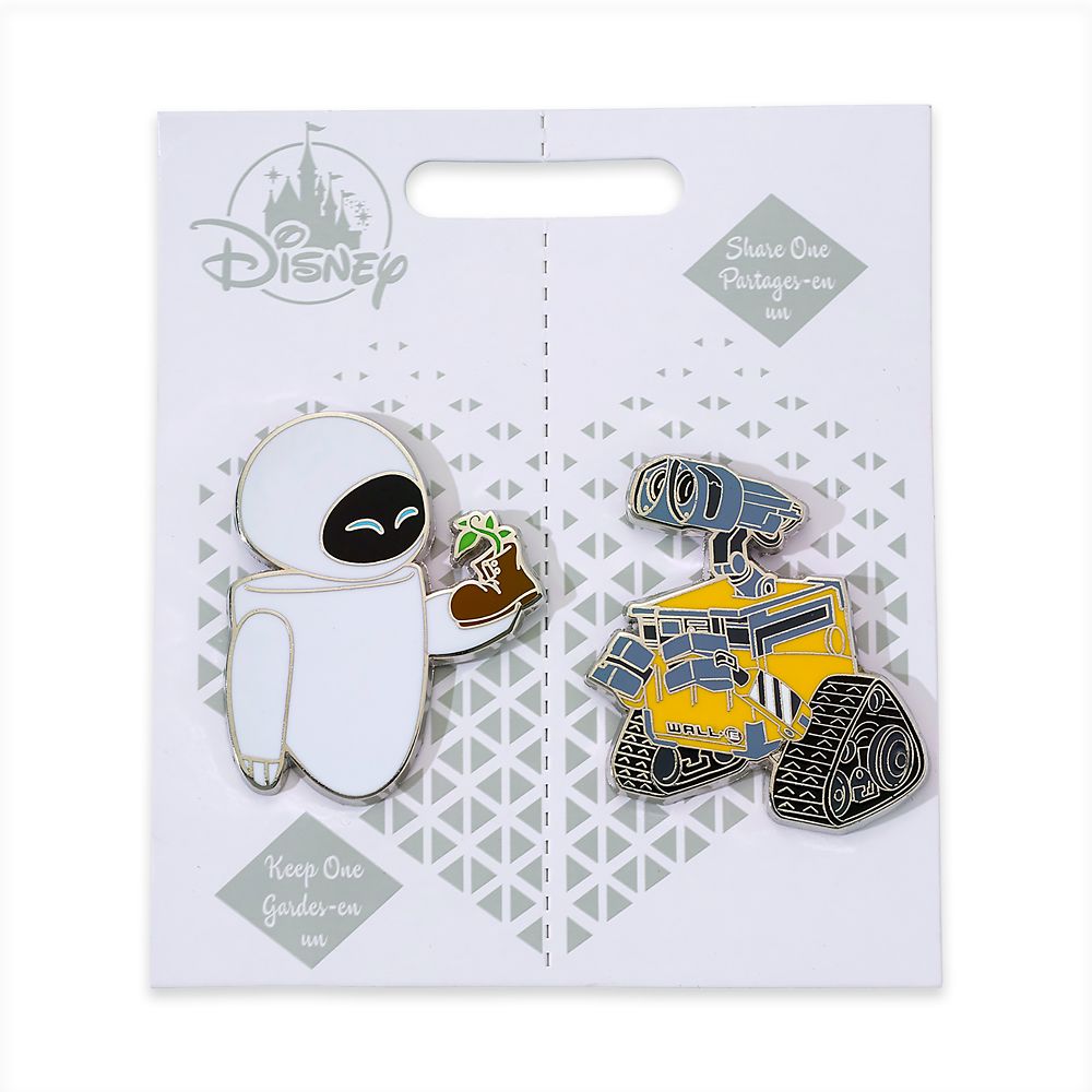 WALL&bull;E and E.V.E. Couples Pin Set