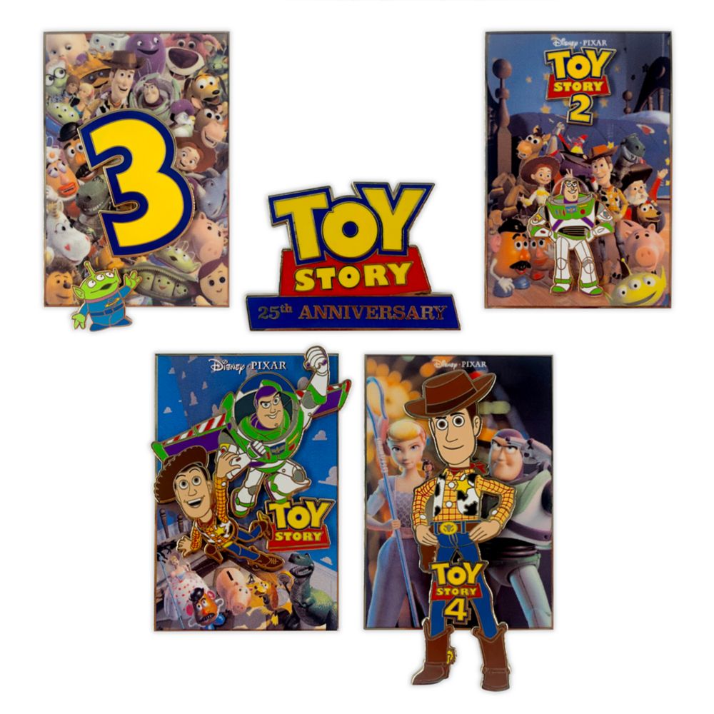 Toy Story 25th Anniversary Pin Set Limited Edition Has Hit The Shelves For Purchase Dis 