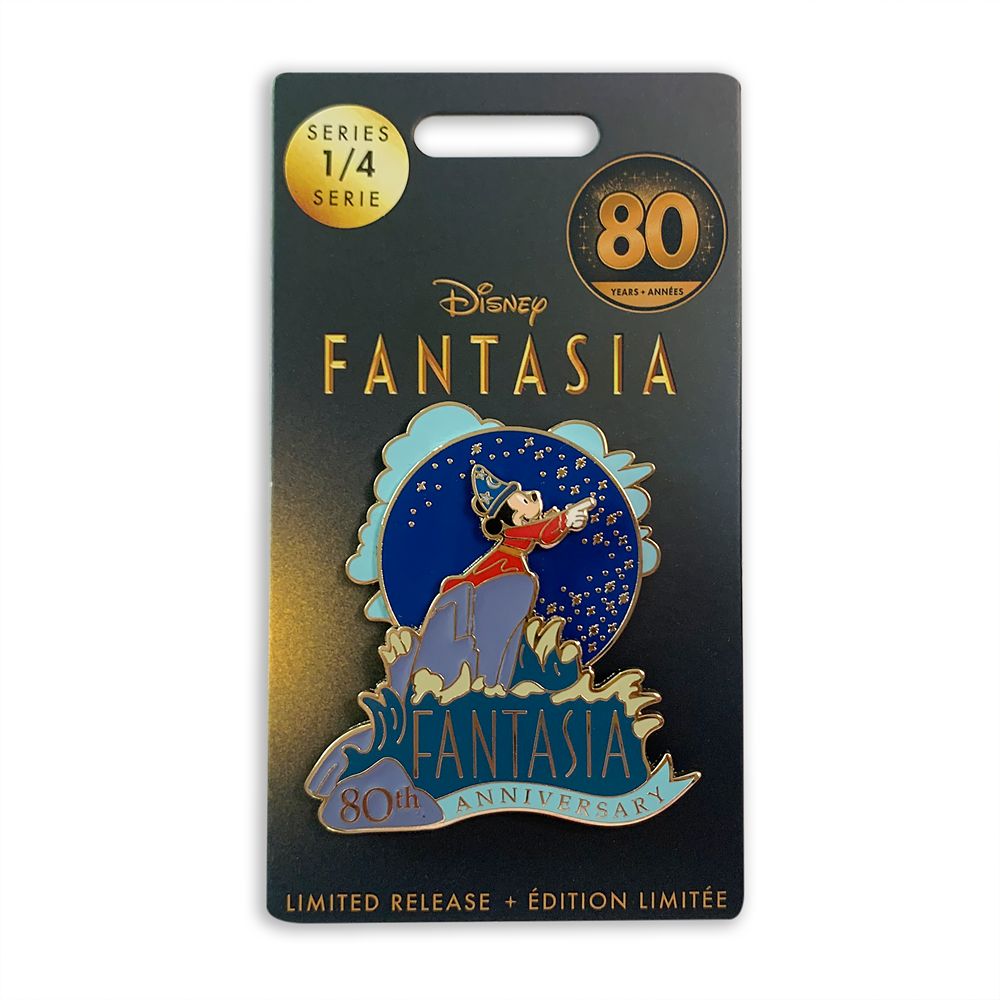 Sorcerer Mickey Mouse Pin – Fantasia 80th Anniversary – Limited Release