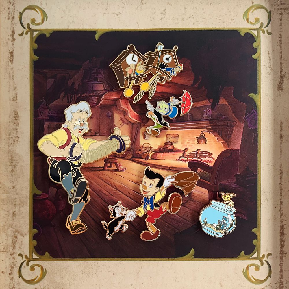 Pinocchio 80th Anniversary Pin Set – Limited Edition