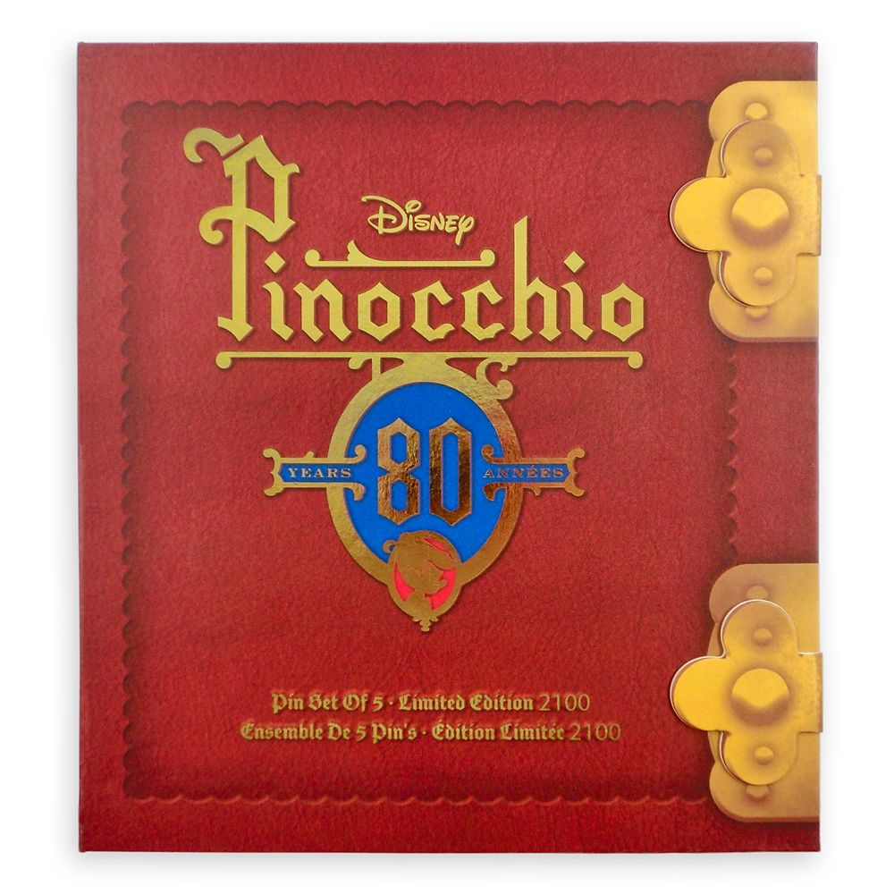 Pinocchio 80th Anniversary Pin Set – Limited Edition