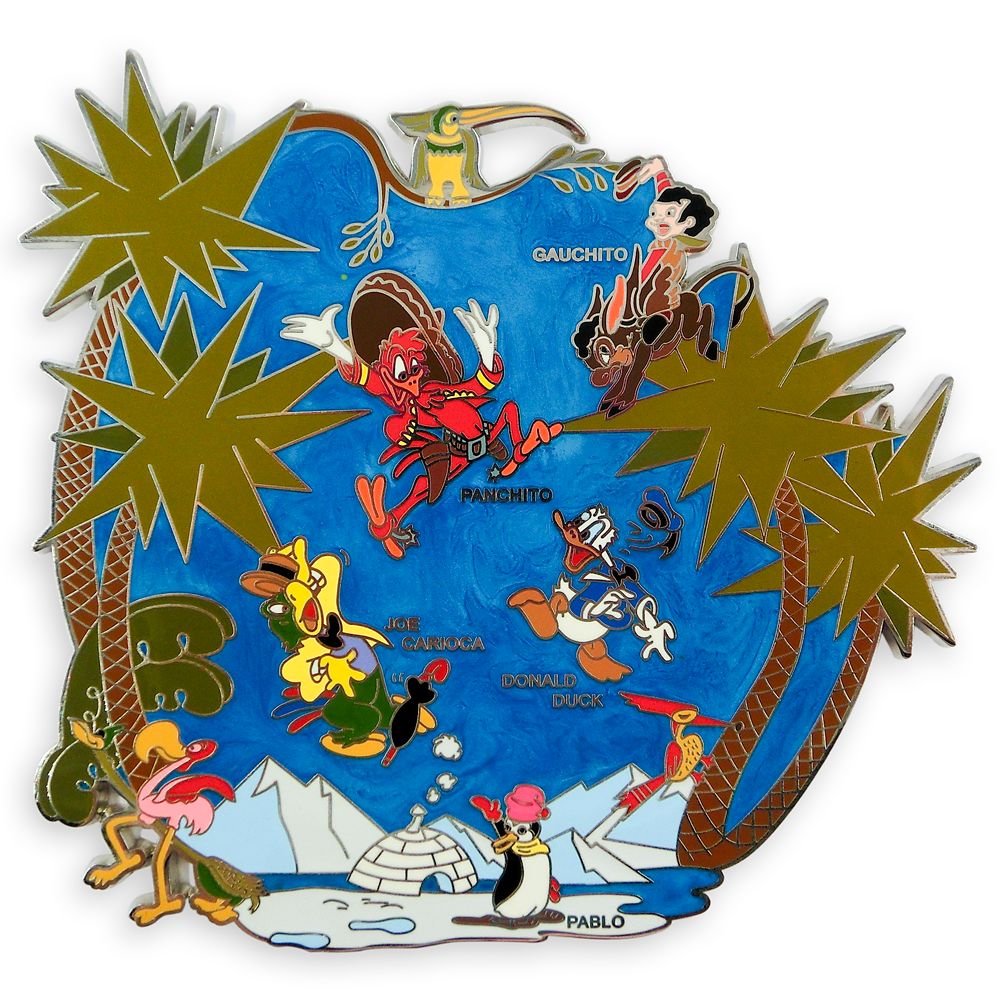 The Three Caballeros 75th Anniversary Jumbo Pin – Limited Edition