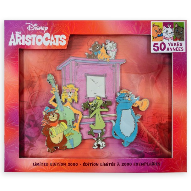 The Aristocats 50th Anniversary Jumbo Pin – Limited Edition