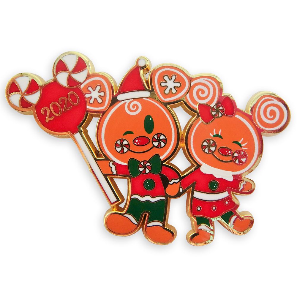 Mickey and Minnie Mouse Gingerbread Holiday 2020 Pin is now available for purchase