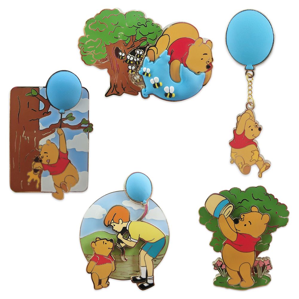 Winnie the Pooh Anniversary Pin Set – Limited Edition here now