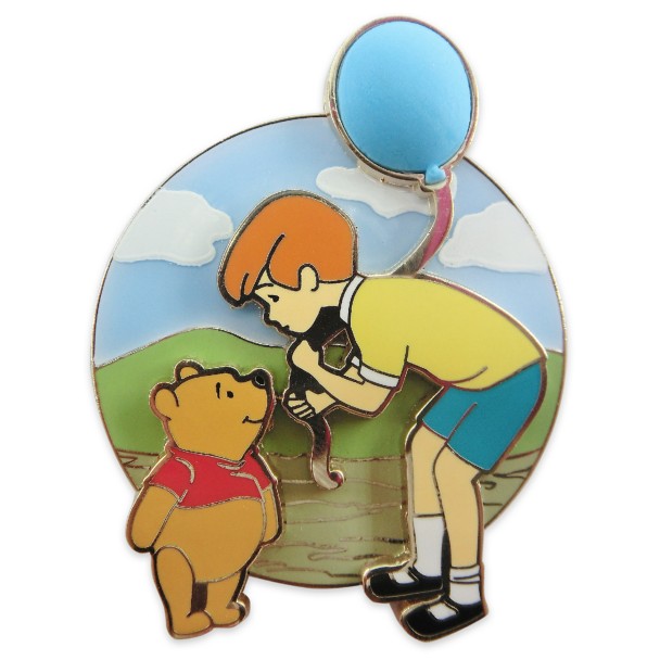 Disney Parks Winnie The Pooh Christopher Robin And Friends Pin Set