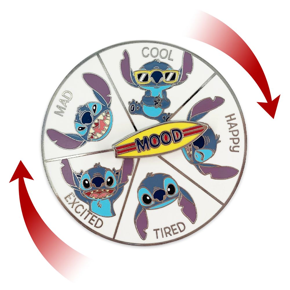 Stitch Flair Spinner Pin