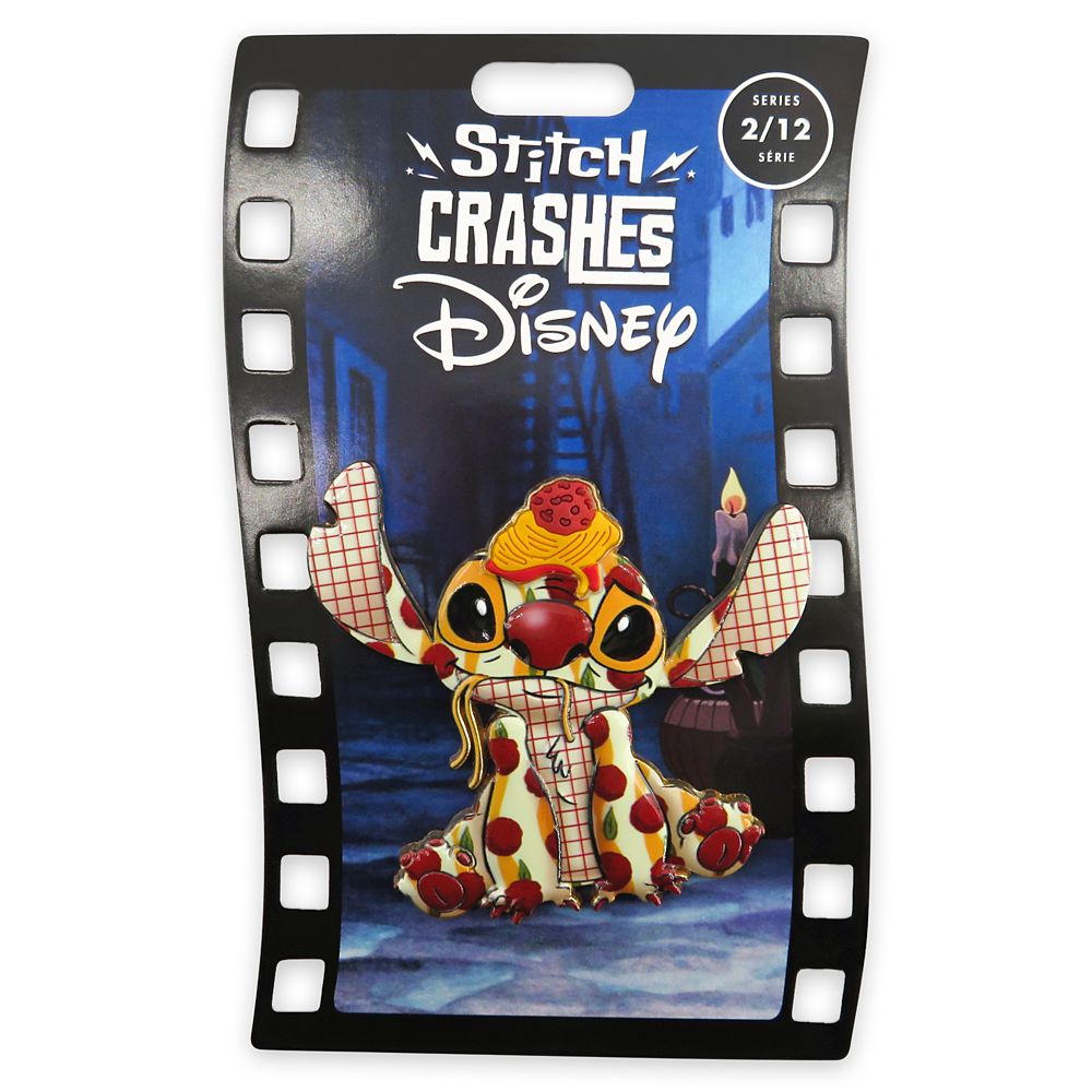 Stitch Crashes Disney Jumbo Pin – Lady and the Tramp – Limited Release