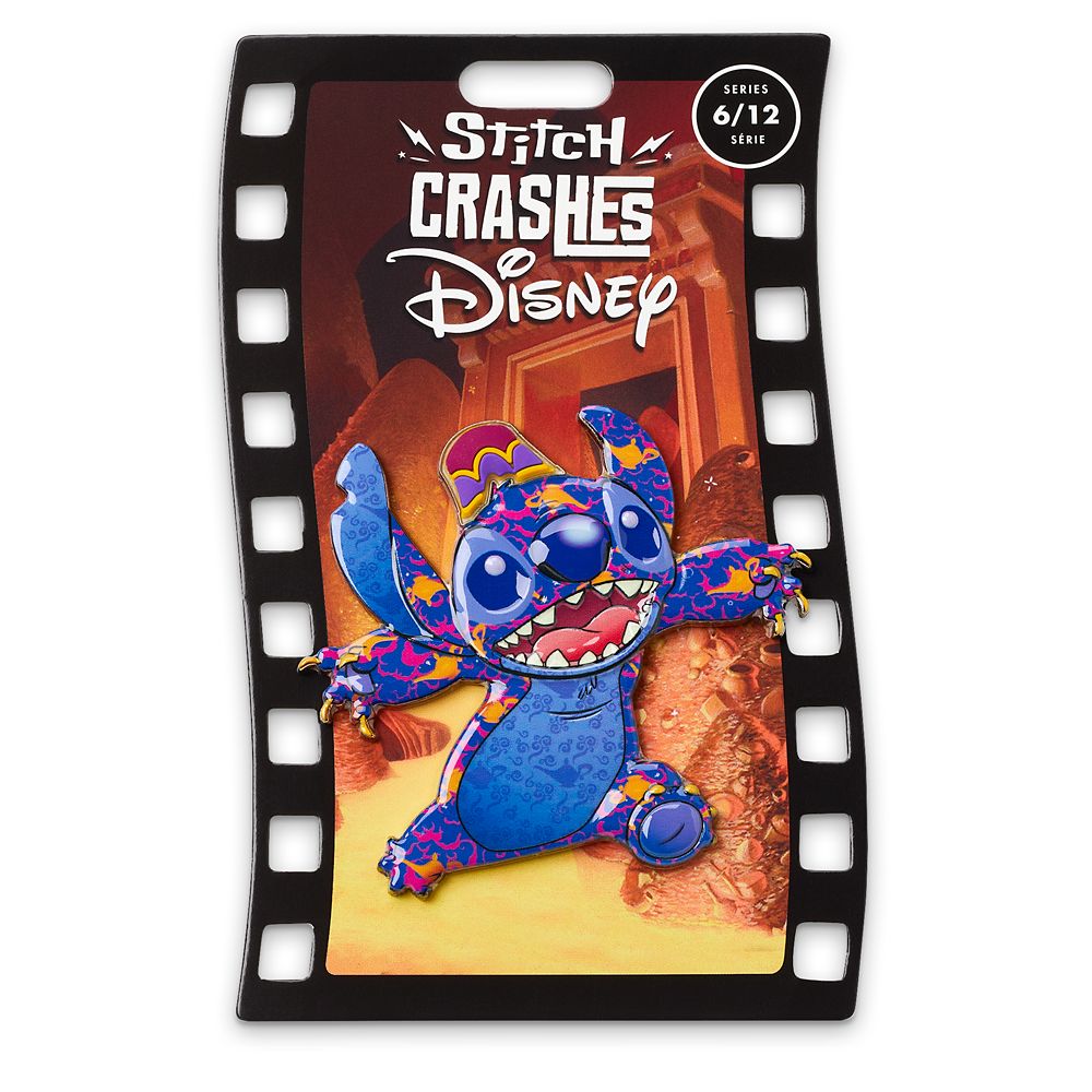 Stitch Crashes Disney Jumbo Pin – Aladdin – Limited Release