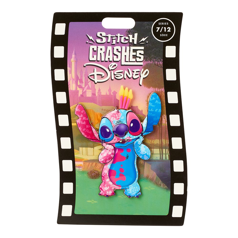 stitch crashes disney little mermaid pin