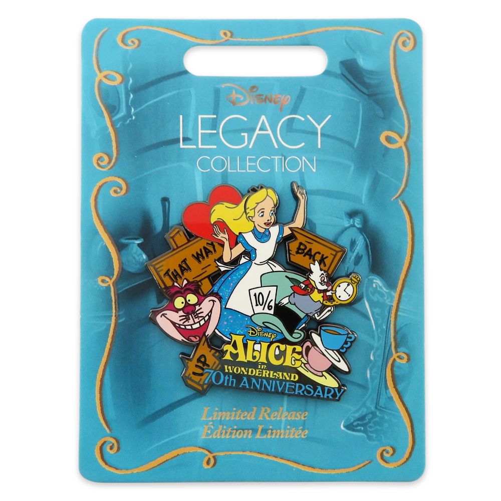 Alice in Wonderland 70th Anniversary Pin – Limited Release