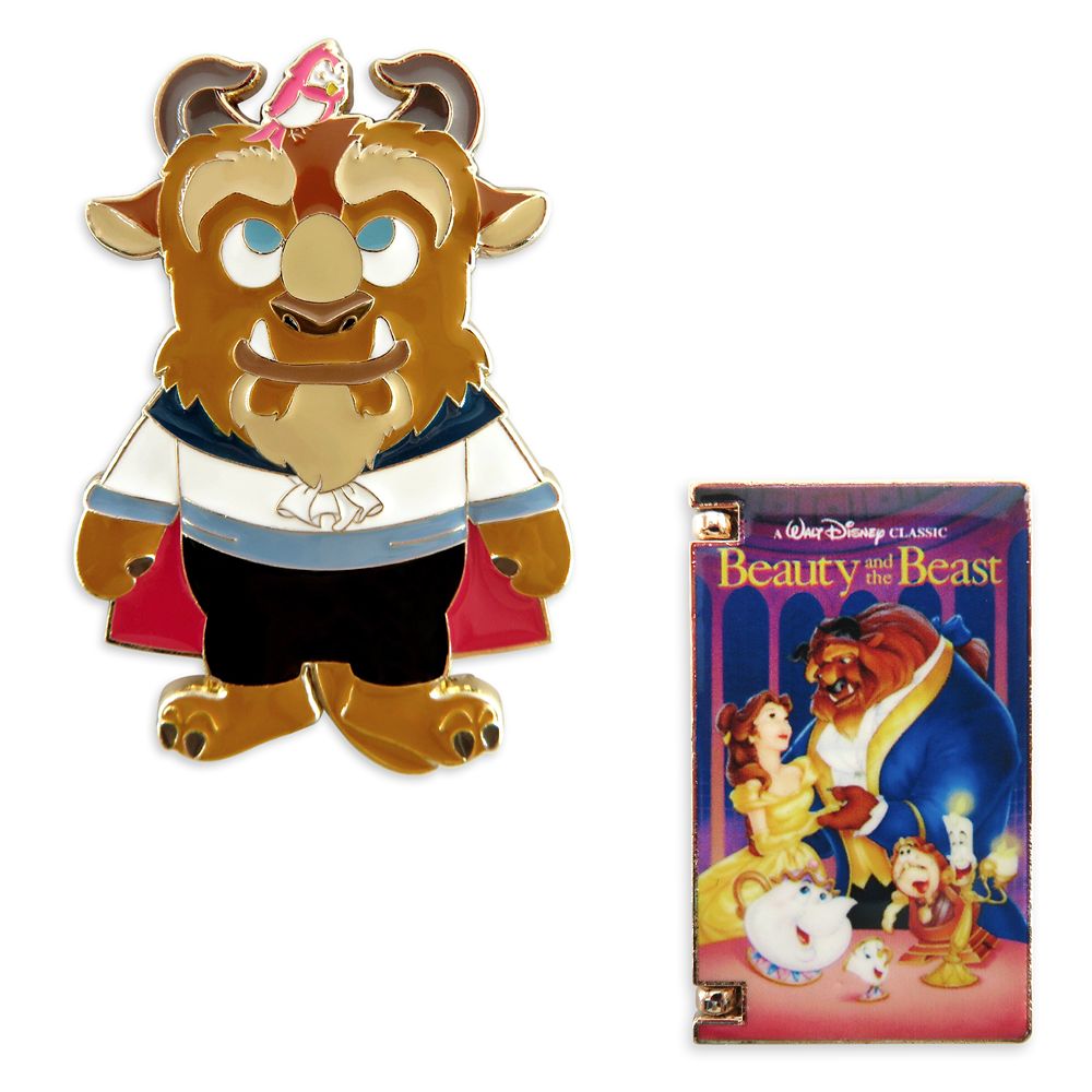 Beauty and the Beast VHS Pin Set  Limited Release Official shopDisney