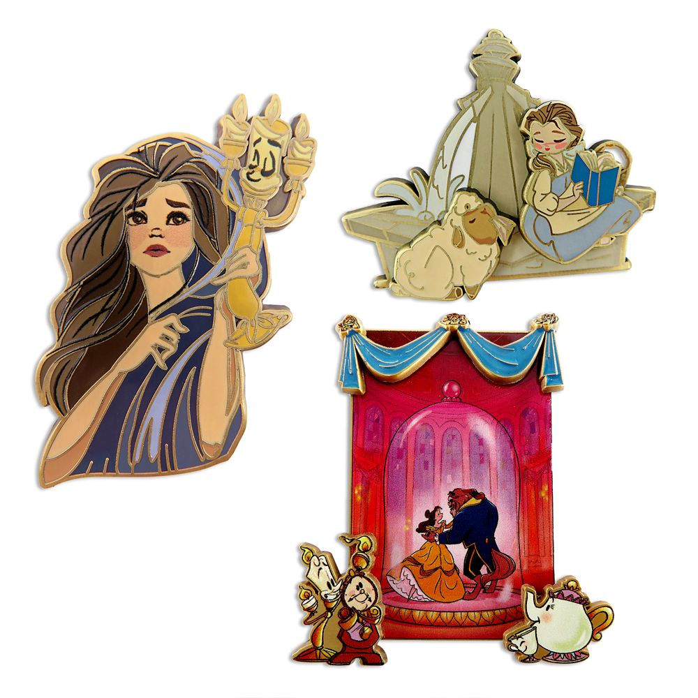 Beauty and the Beast 30th Anniversary Pin Set – Limited Edition