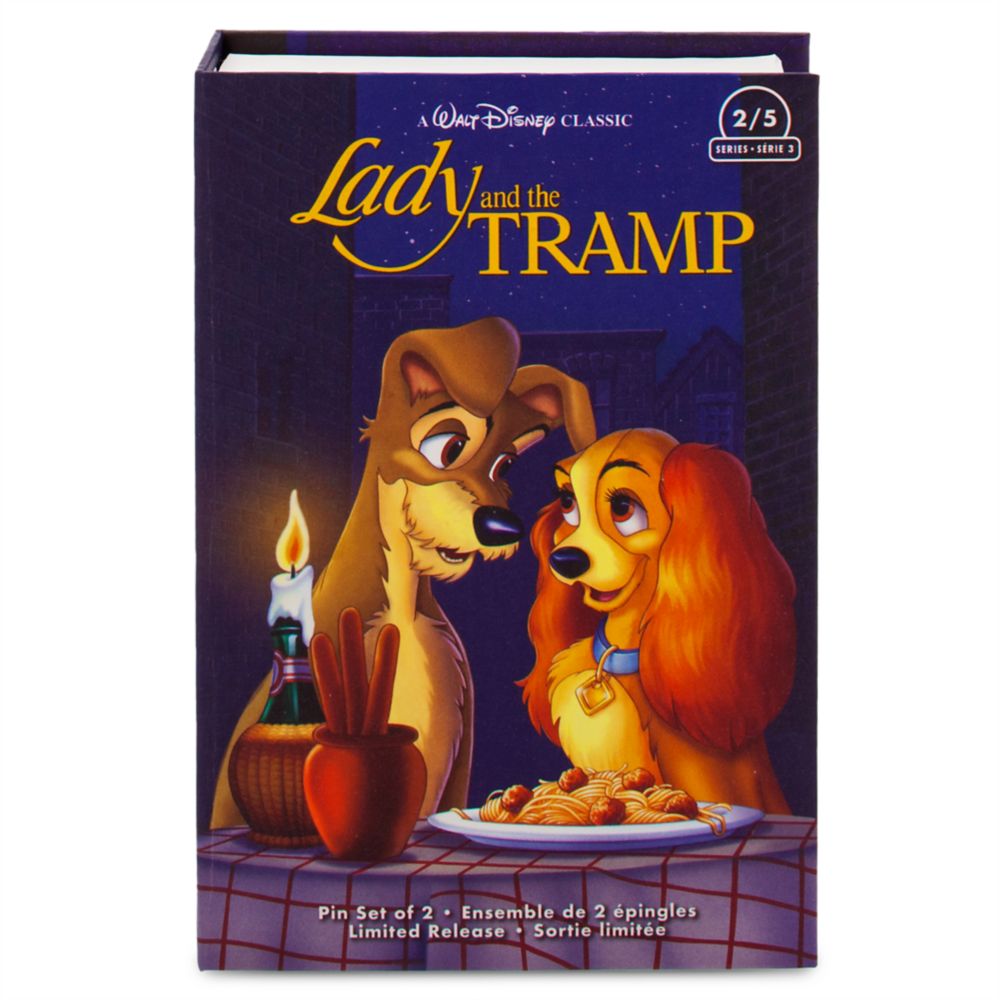 Lady VHS Pin Set – Lady and the Tramp – Limited Release