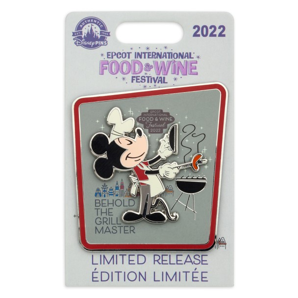 Mickey Mouse Pin – EPCOT International Food & Wine Festival 2022 – Limited Release