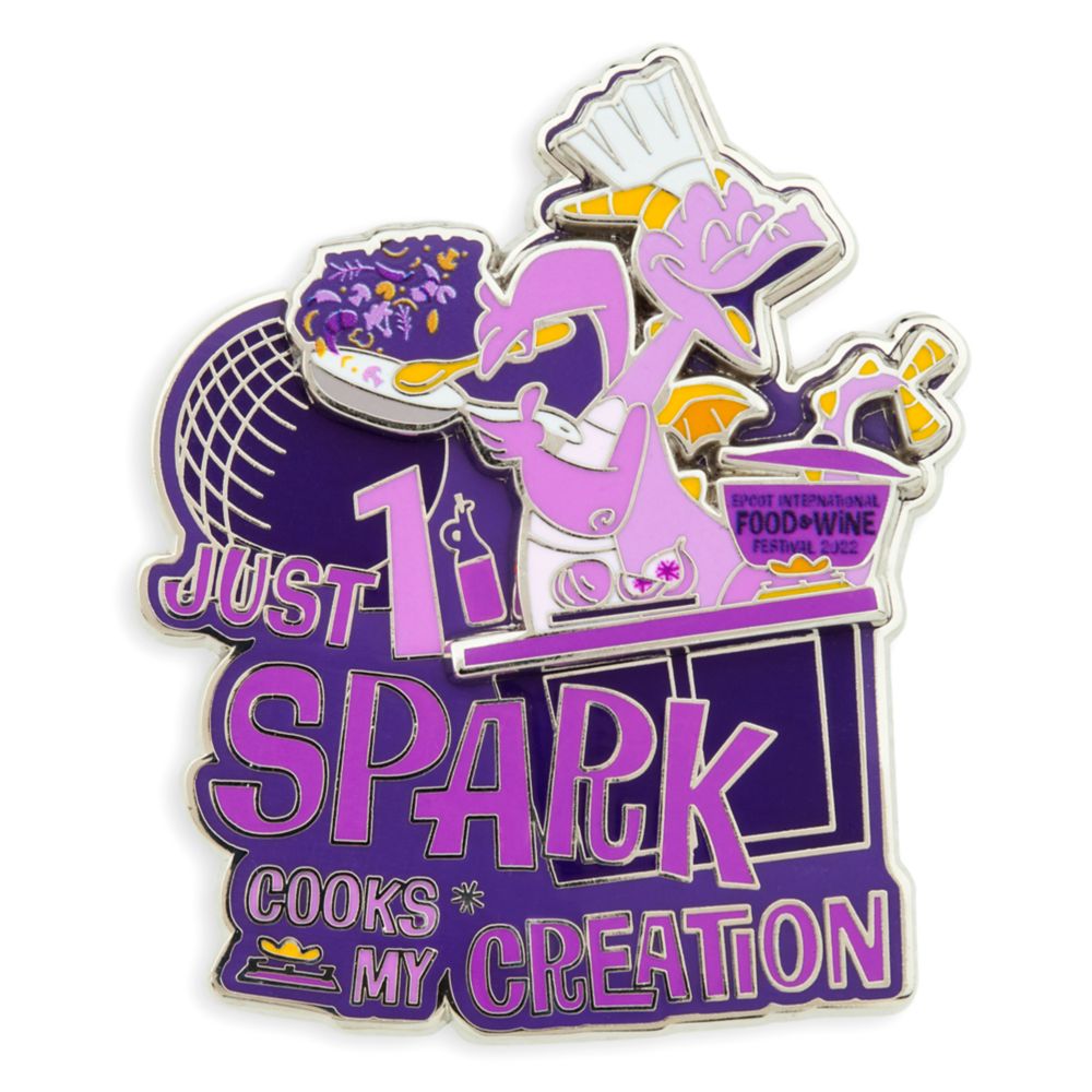 Figment Pin – EPCOT International Food & Wine Festival 2022 – Limited Release available online for purchase