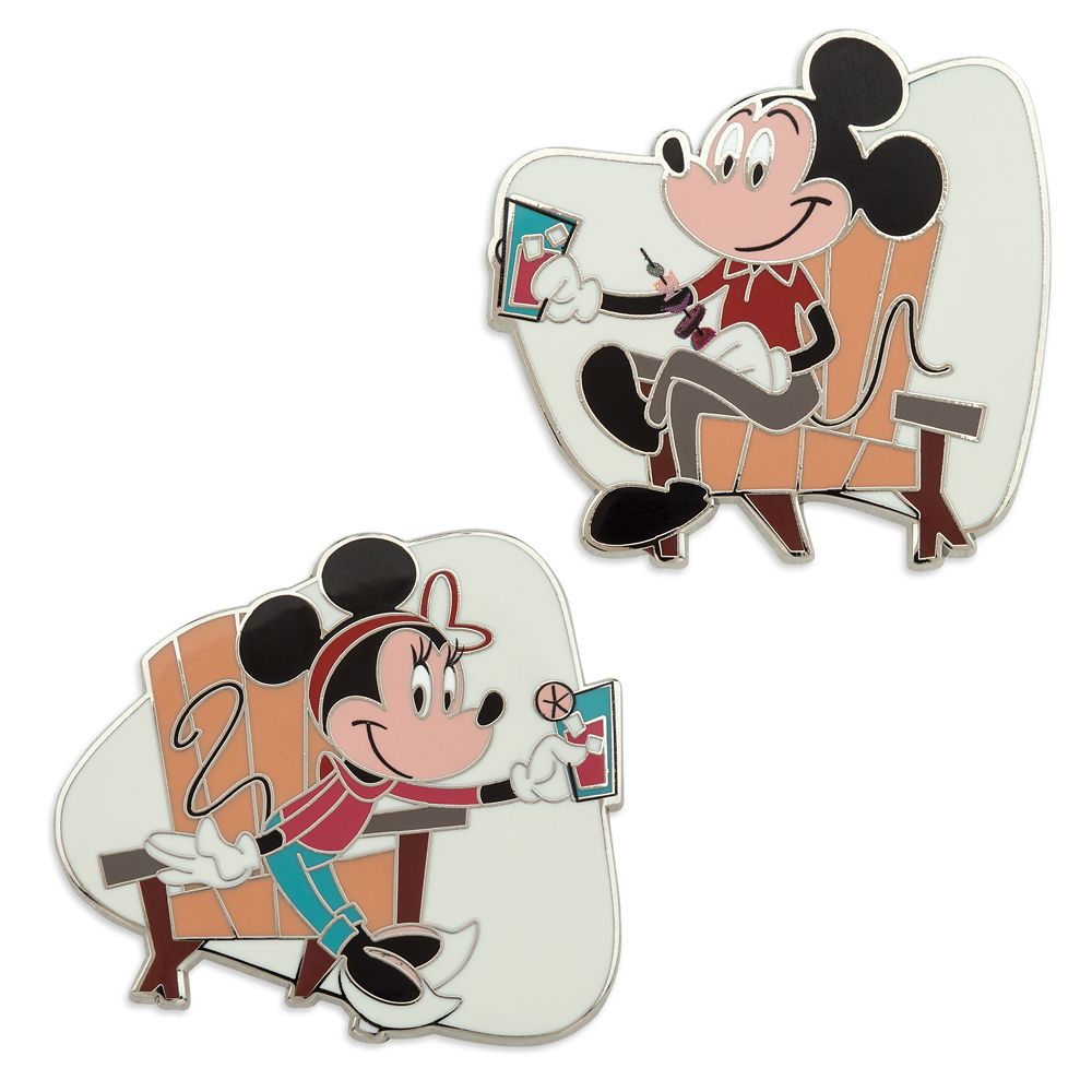 Mickey and Minnie Mouse Mystery Pin Set – EPCOT International Food & Wine Festival 2022 – 2-Pc