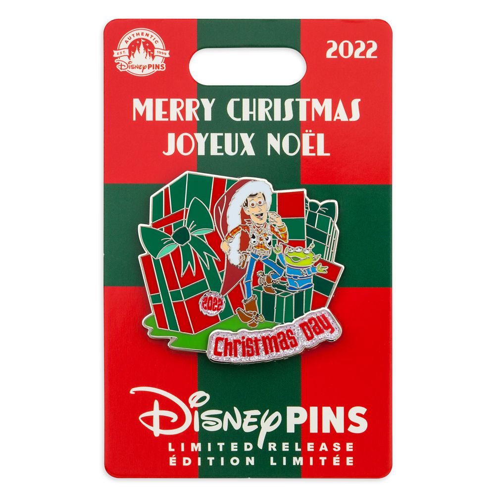 Woody and Alien Christmas Day 2022 Pin – Toy Story – Limited Release