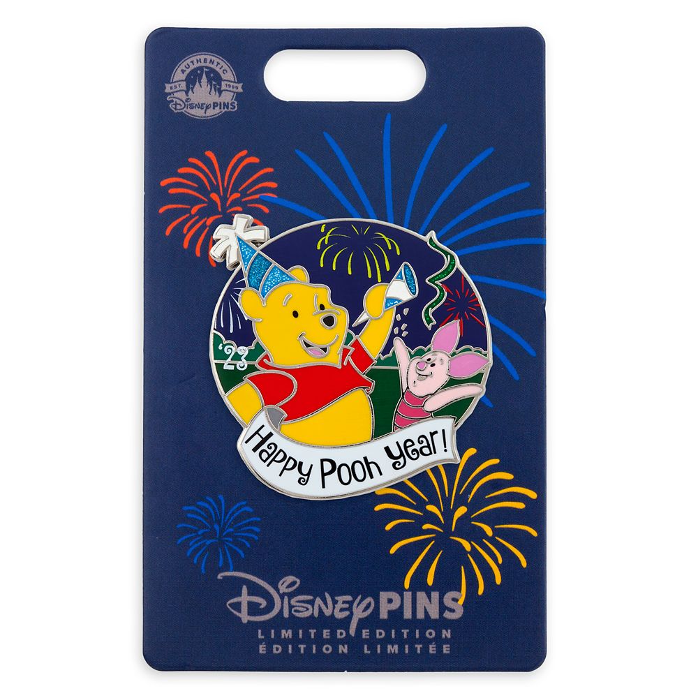 Winnie the Pooh and Piglet New Year's Eve 2023 Pin – Limited Edition