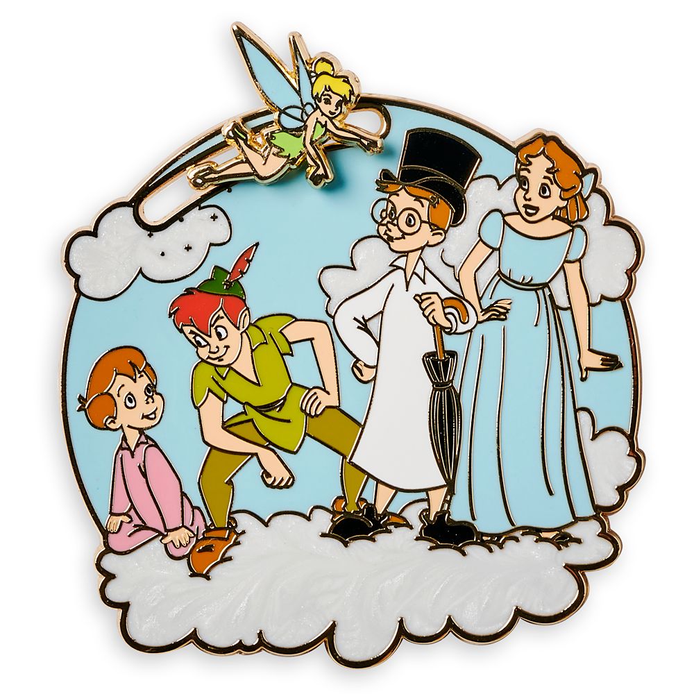 Peter Pan 70th Anniversary Slider Pin Limited Edition here now Dis