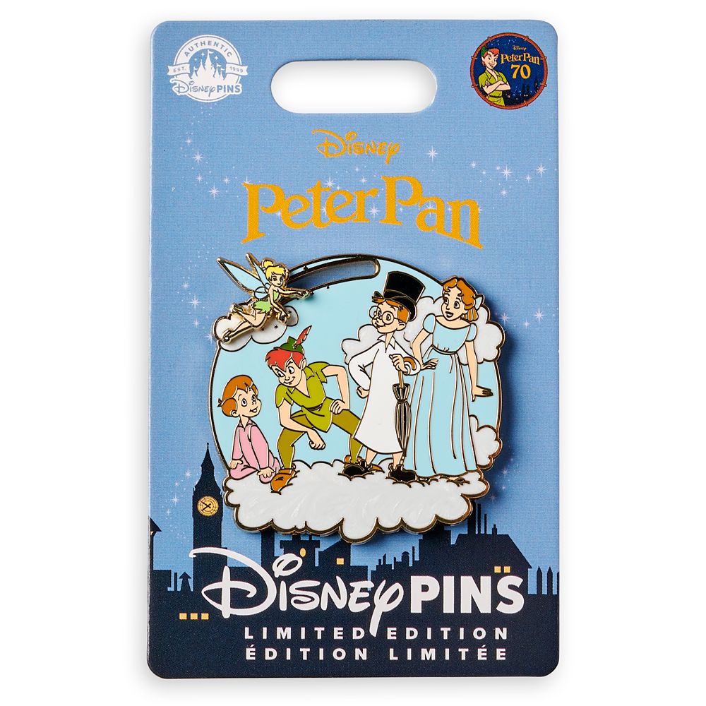 Peter Pan 70th Anniversary Slider Pin – Limited Edition