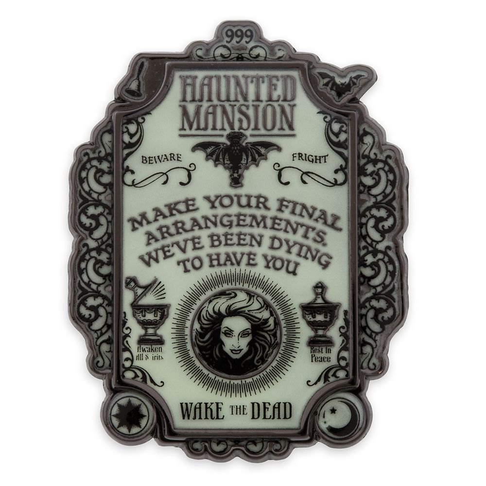 The Haunted Mansion Plaque Glow-in-the-Dark Pin