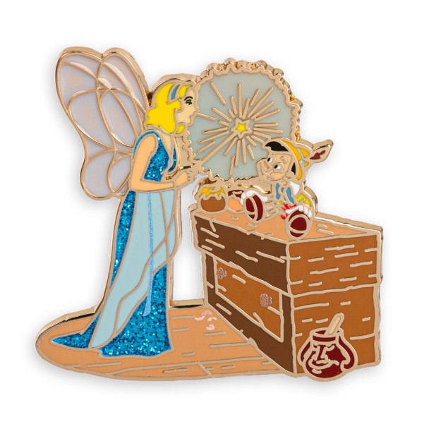 Pinocchio and the Blue Fairy Pin