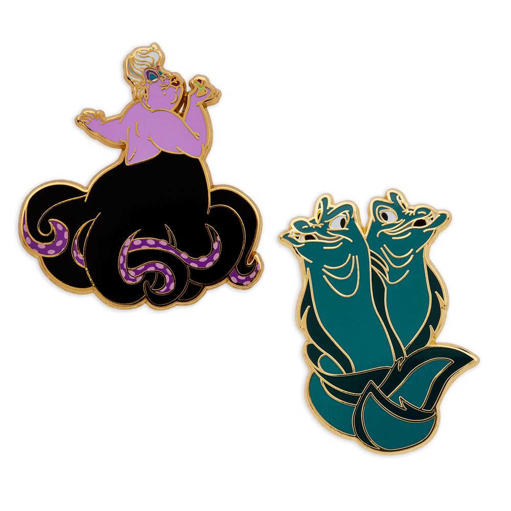 Ursula and Flotsam with Jetsam Pin Set – The Little Mermaid is here now