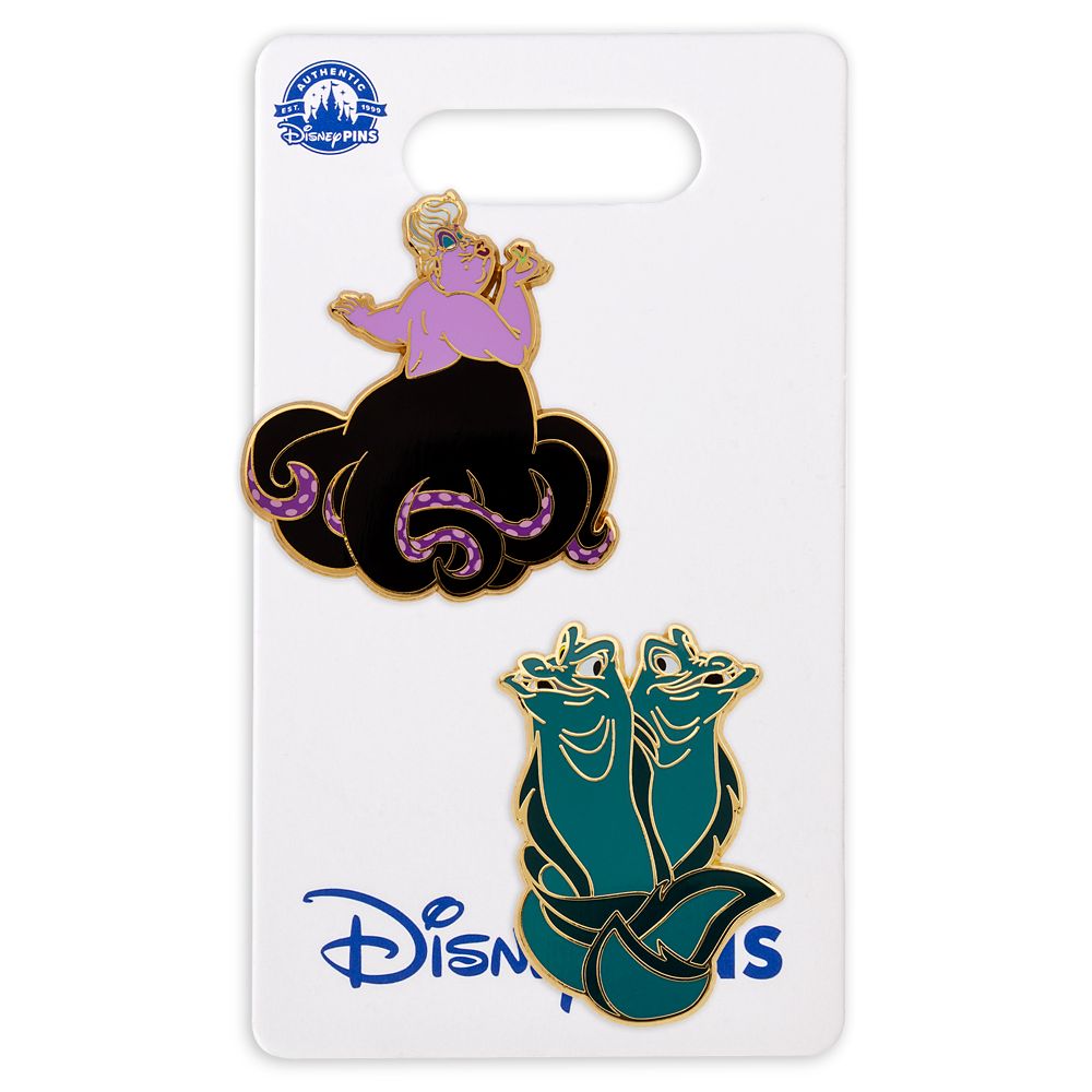 Ursula and Flotsam with Jetsam Pin Set – The Little Mermaid