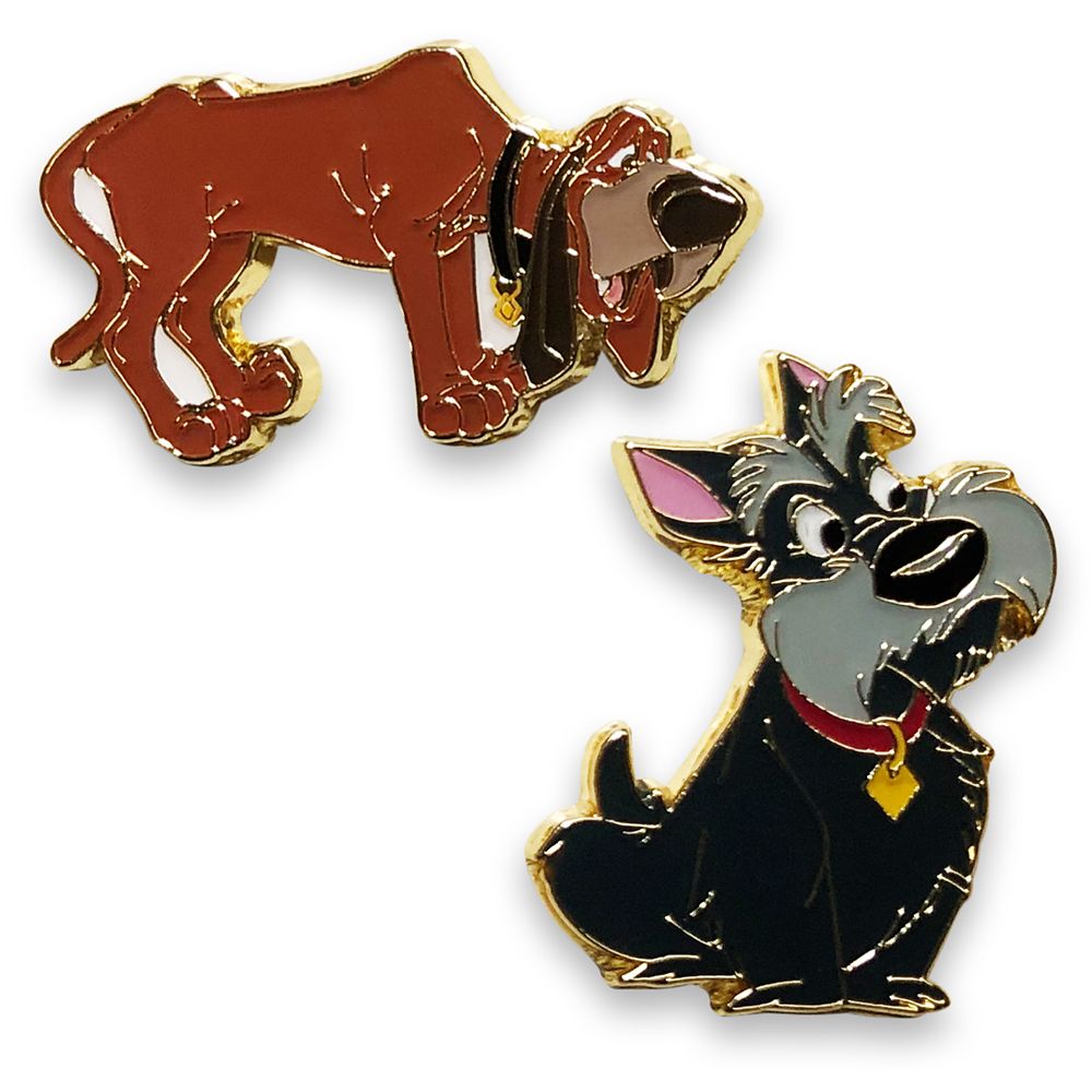 Jock and Trusty Best Friends Flair Pin Set – Lady and the Tramp