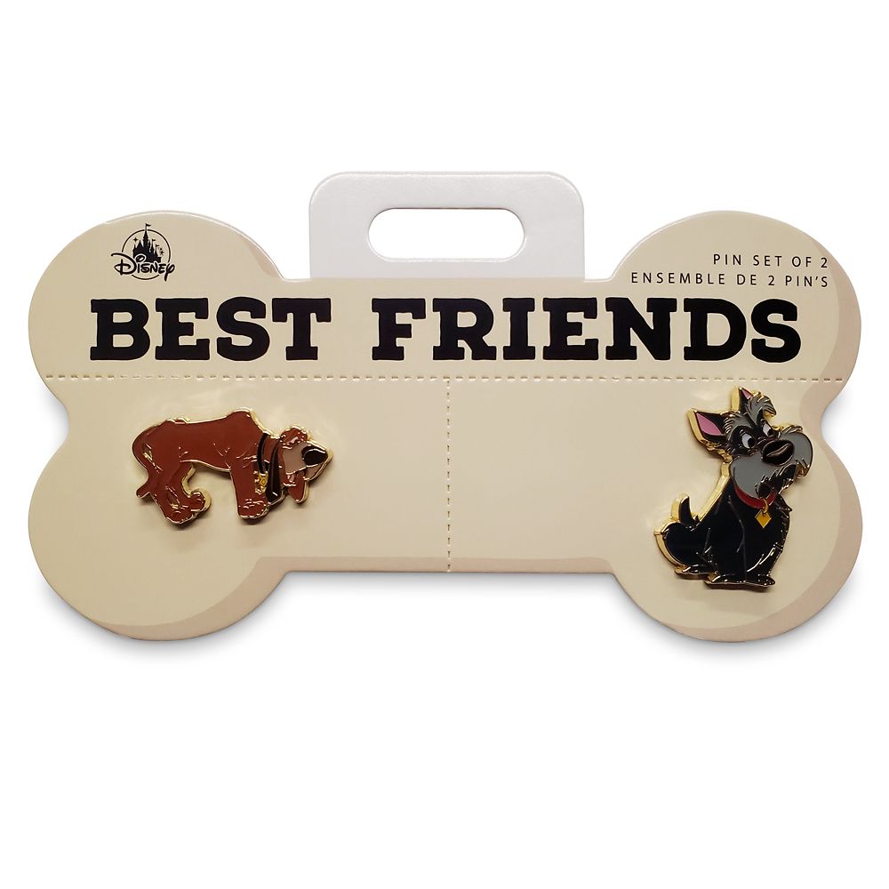 Jock and Trusty Best Friends Flair Pin Set – Lady and the Tramp