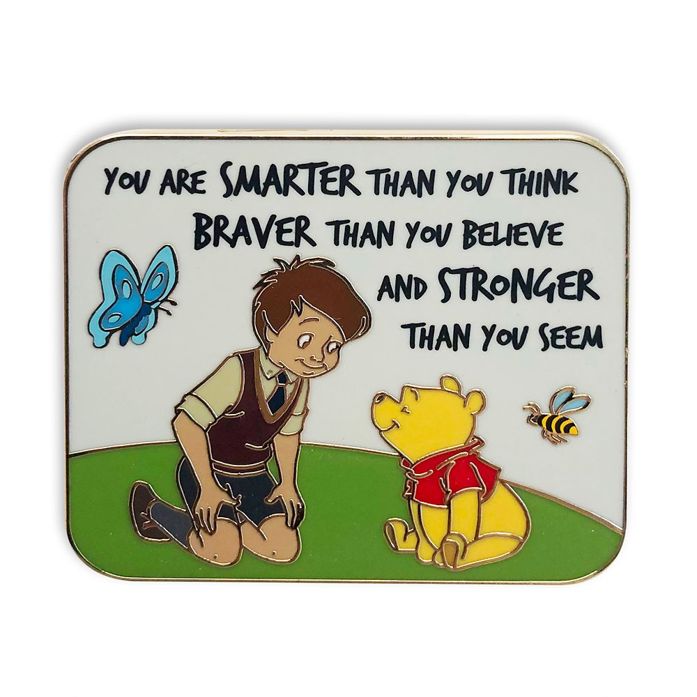Winnie the Pooh and Christopher Robin Flair Pin