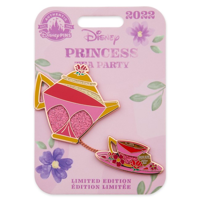 New on Card Trading Pin Sleeping Beauty SPARKLE GOWN & ROSE Disney* AURORA 