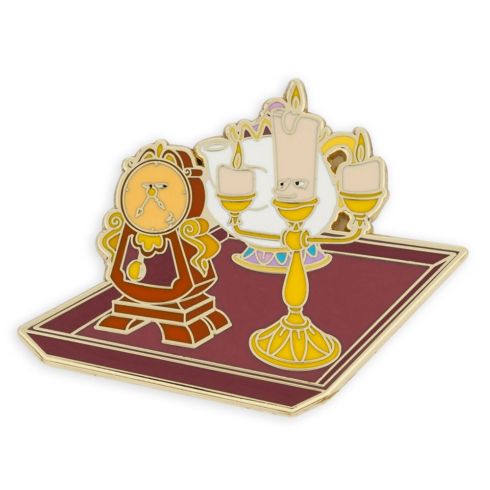 Lumiere and Cogsworth Pin Ornament – Beauty and the Beast – Limited Release
