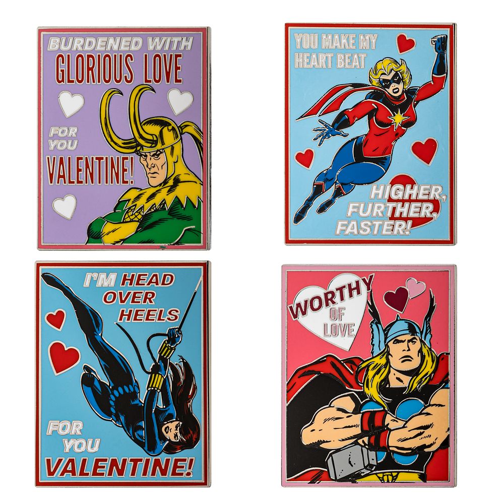 Marvel's Avengers ''Valentines Assemble'' Mystery Pin Set