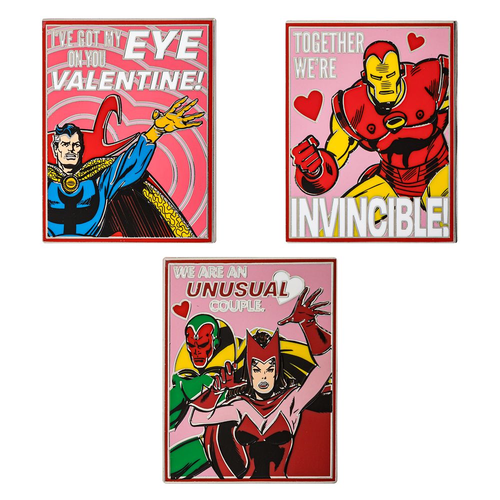 Marvel's Avengers ''Valentines Assemble'' Mystery Pin Set