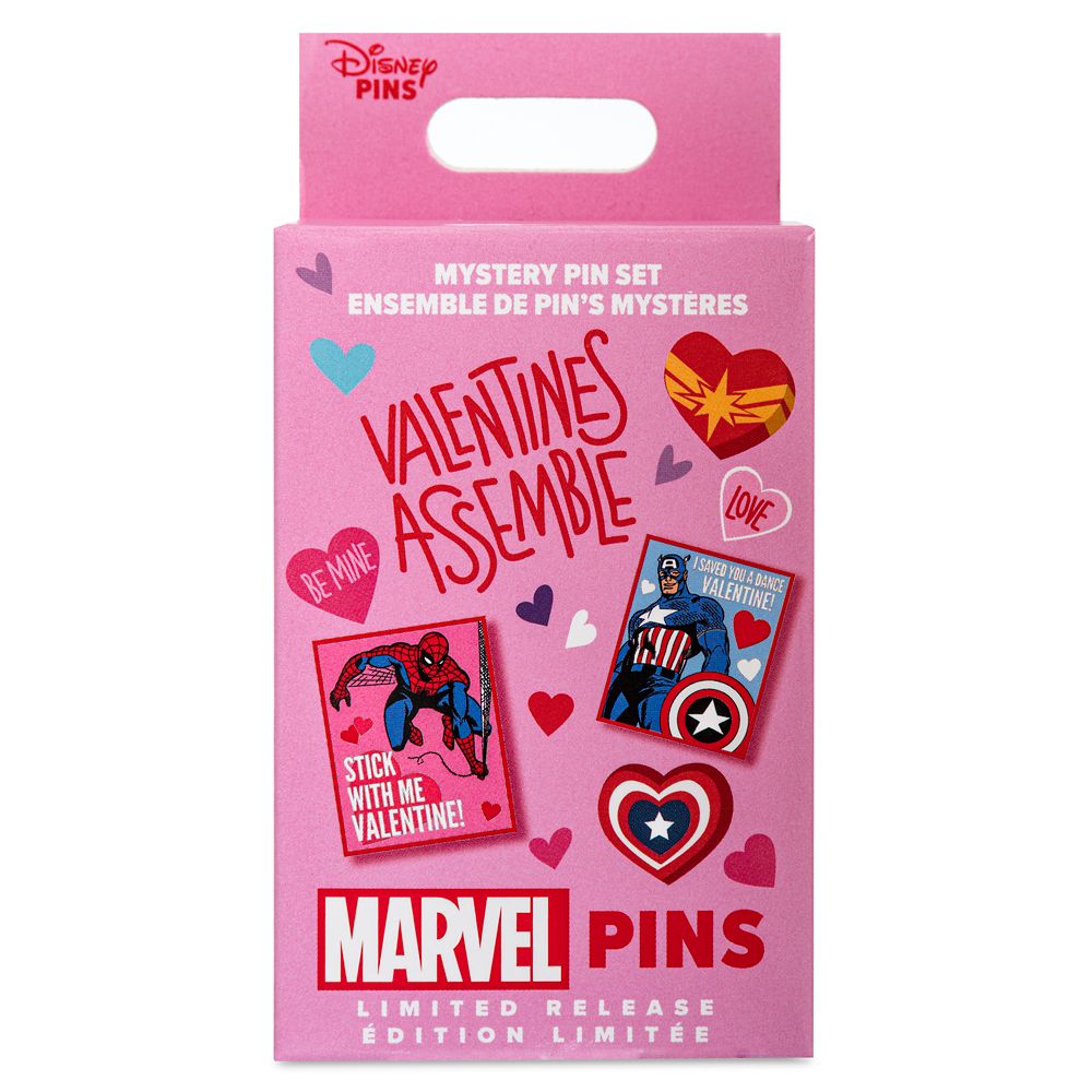 Marvel's Avengers ''Valentines Assemble'' Mystery Pin Set