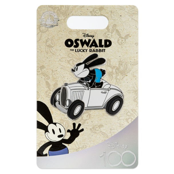 Oswald the Lucky Rabbit in Car Pin – Disney100