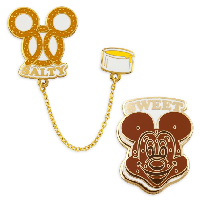 Mickey Mouse Sweet and Salty Treat Flair Pin Set