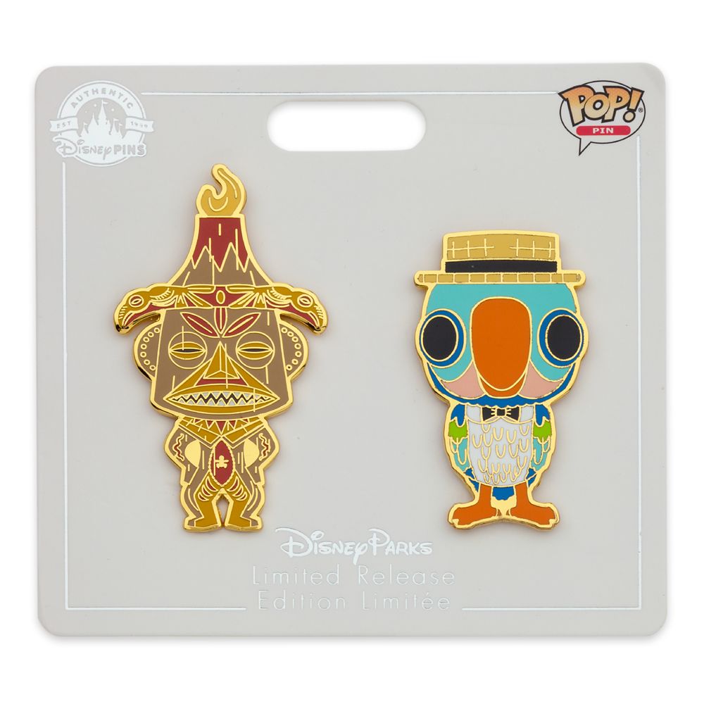 Goddess Pele and Barker Bird Funko Pop! Pin Set – The Enchanted Tiki Room – Limited Release