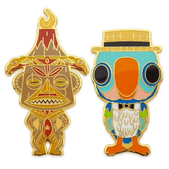 Goddess Pele and Barker Bird Funko Pop! Pin Set – The Enchanted Tiki Room – Limited Release