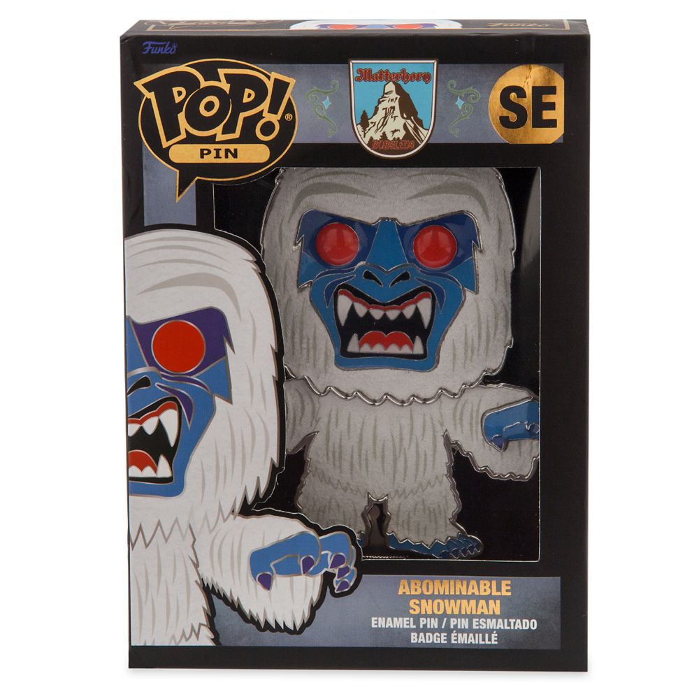 Abominable Snowman Funko Pop! Pin – Matterhorn Bobsleds – Limited Edition