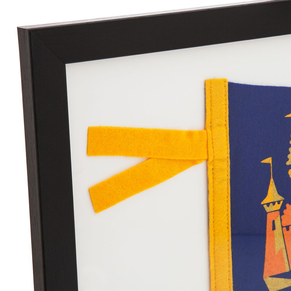 Walt Disney World 50th Anniversary Replica Pennant – Framed – Blue