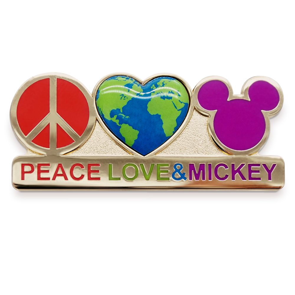 Mickey Mouse ''Peace, Love & Mickey'' Pin