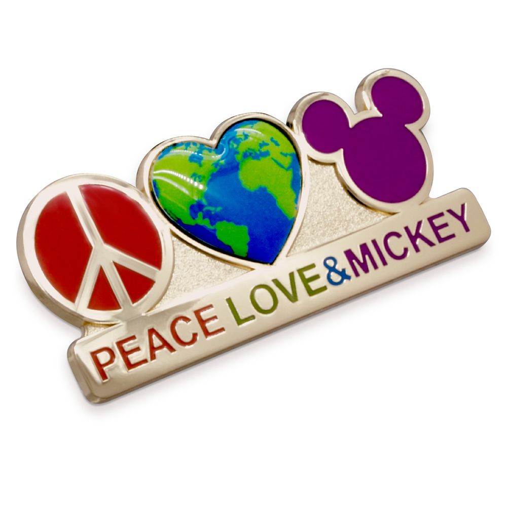 Mickey Mouse ''Peace, Love & Mickey'' Pin